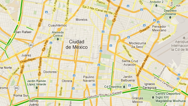 Google lanza cobertura de tránsito en tiempo real Google lanza cobertura de tránsito en tiempo real