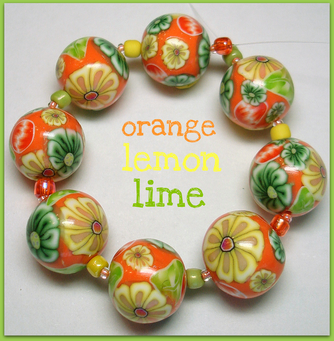 Beadazzle Me Polymer Jewelry Polymer Clay Millifiore Round Beads