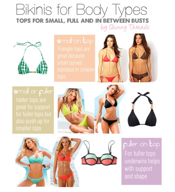 Skinny Threads Bikinis for Body Types Tops