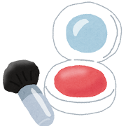チークのイラスト(化粧品)