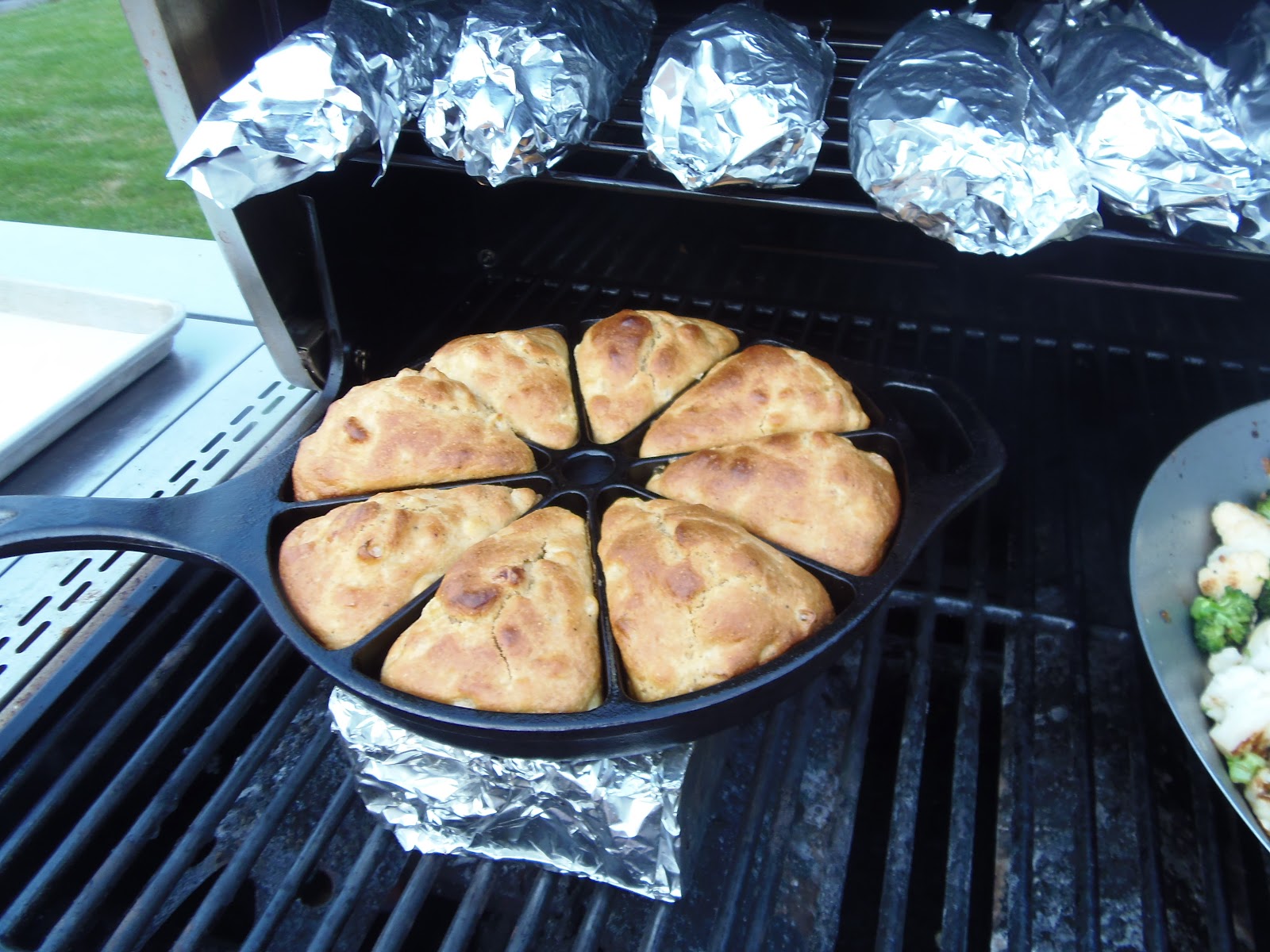 Cast Iron Grilled Skillet Cornbread Kudos Kitchen by Renée