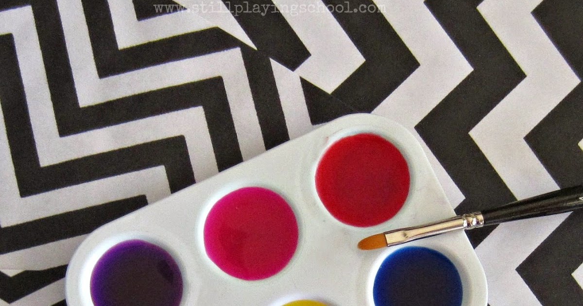 Zig Zag Painting Still Playing School