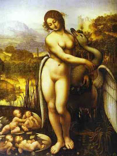 Click for larger image - Leonardo's Leda and the Swan