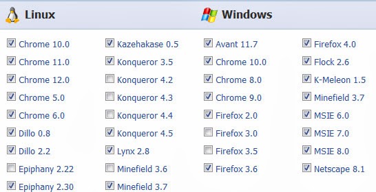 BrowserShots BrowserShots
