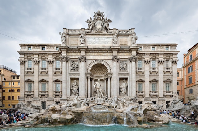 Fontana di Trevi or Trevi Fountain, designed by Florentine Nicola Salvi and completed in 1762. Photo: Wikimedia.org.