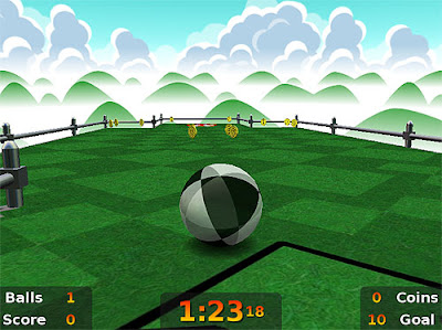 Never Ball, a one-switch adapted Super Monkey Ball influenced game.
