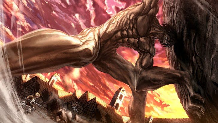 epic eren titan form shingeki no kyojin a111 hd wallpaper mikasa attack on titan titan form