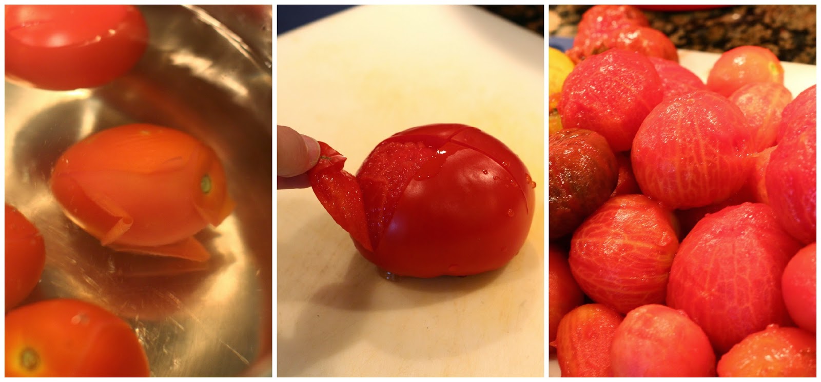 how to peel tomatoes for homemade recipe tomato sauce at home easy homemade tomato sauce, fresh from homegrown tomatoes, recipe, diy, can, fresh, tomato, ingredients, skin, dessed, heirloom