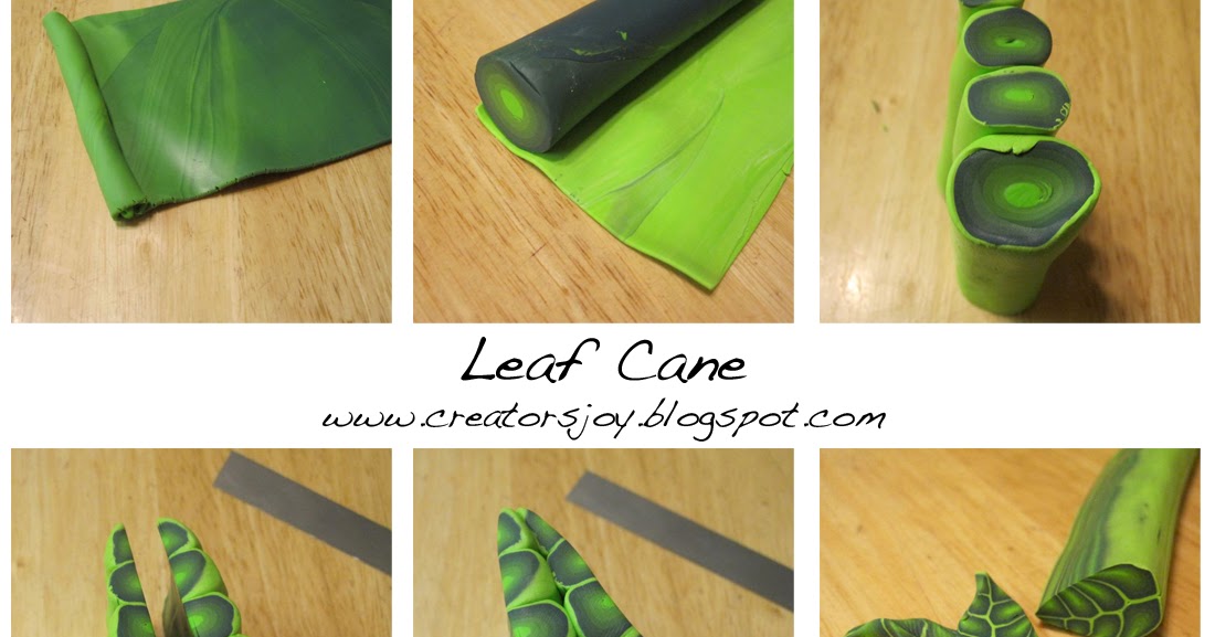 Creator's Joy Free Leaf Cane Tutorial in Polymer clay