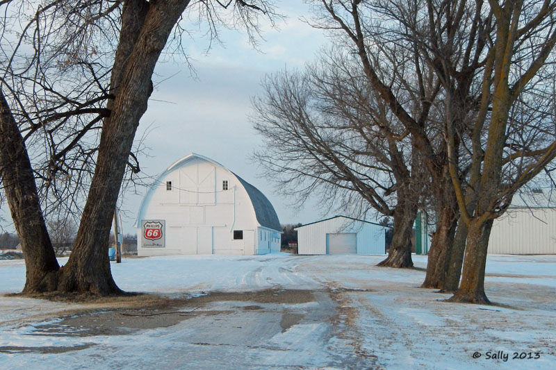 Sally Saw... Barn Charm White Barn in the Snow