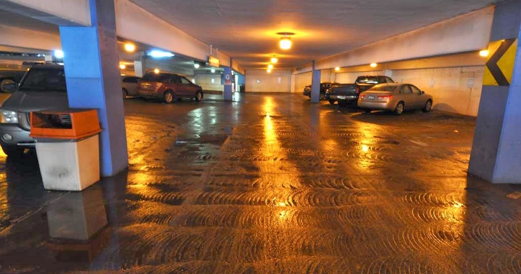 Taken For Granted Wet Parking Ramp Reflections