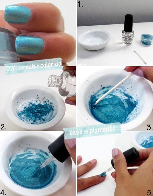 LOOK DAY DIY ESMALTE COM SOMBRA