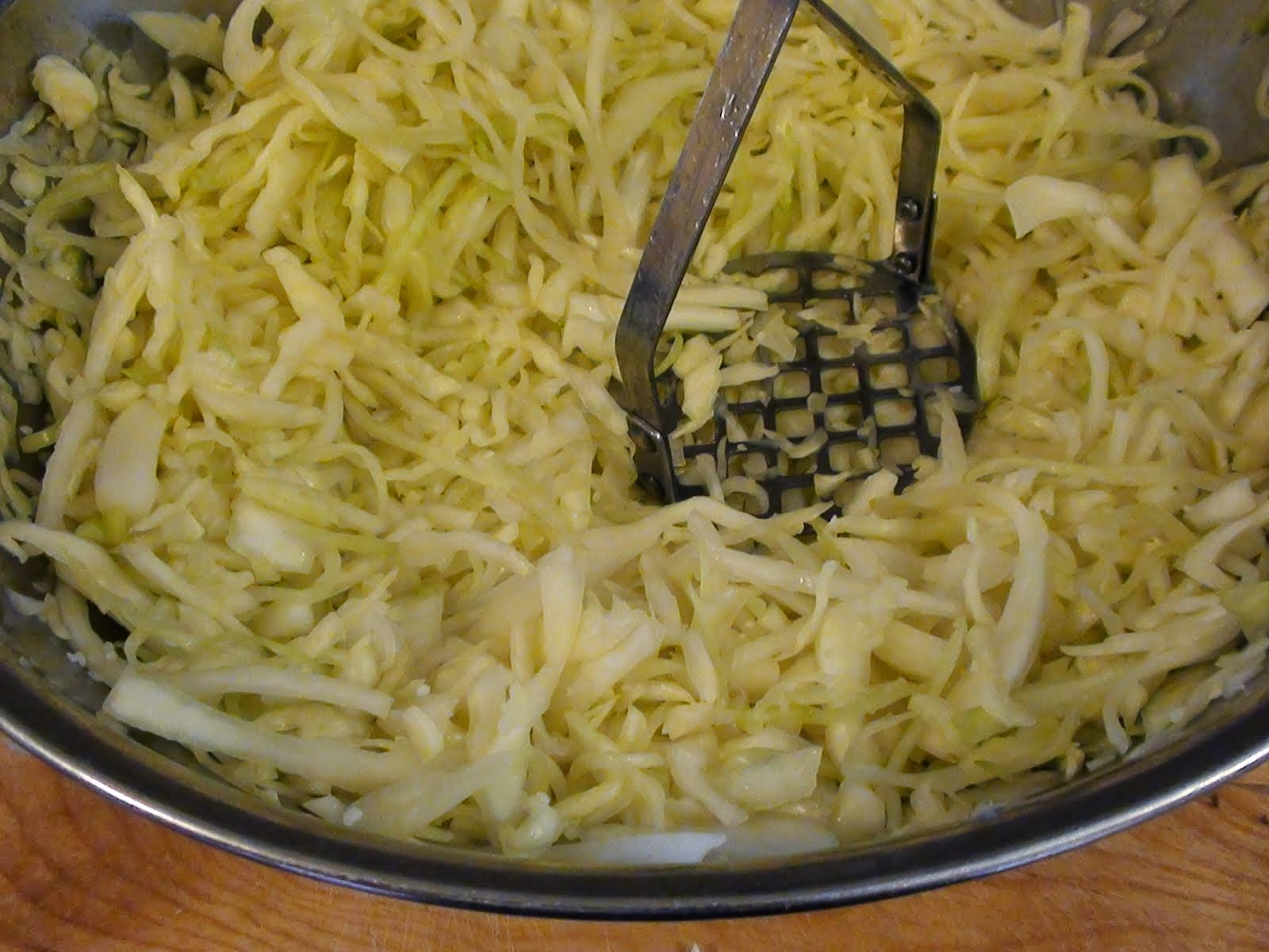 zsuzsa is in the kitchen SAUERKRAUT