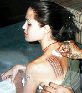 Angelina Jolie Tattoo