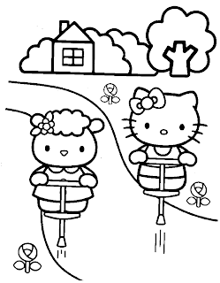 Buku Mewarnai Hello Kitty Buku Mewarnai Hello Kitty