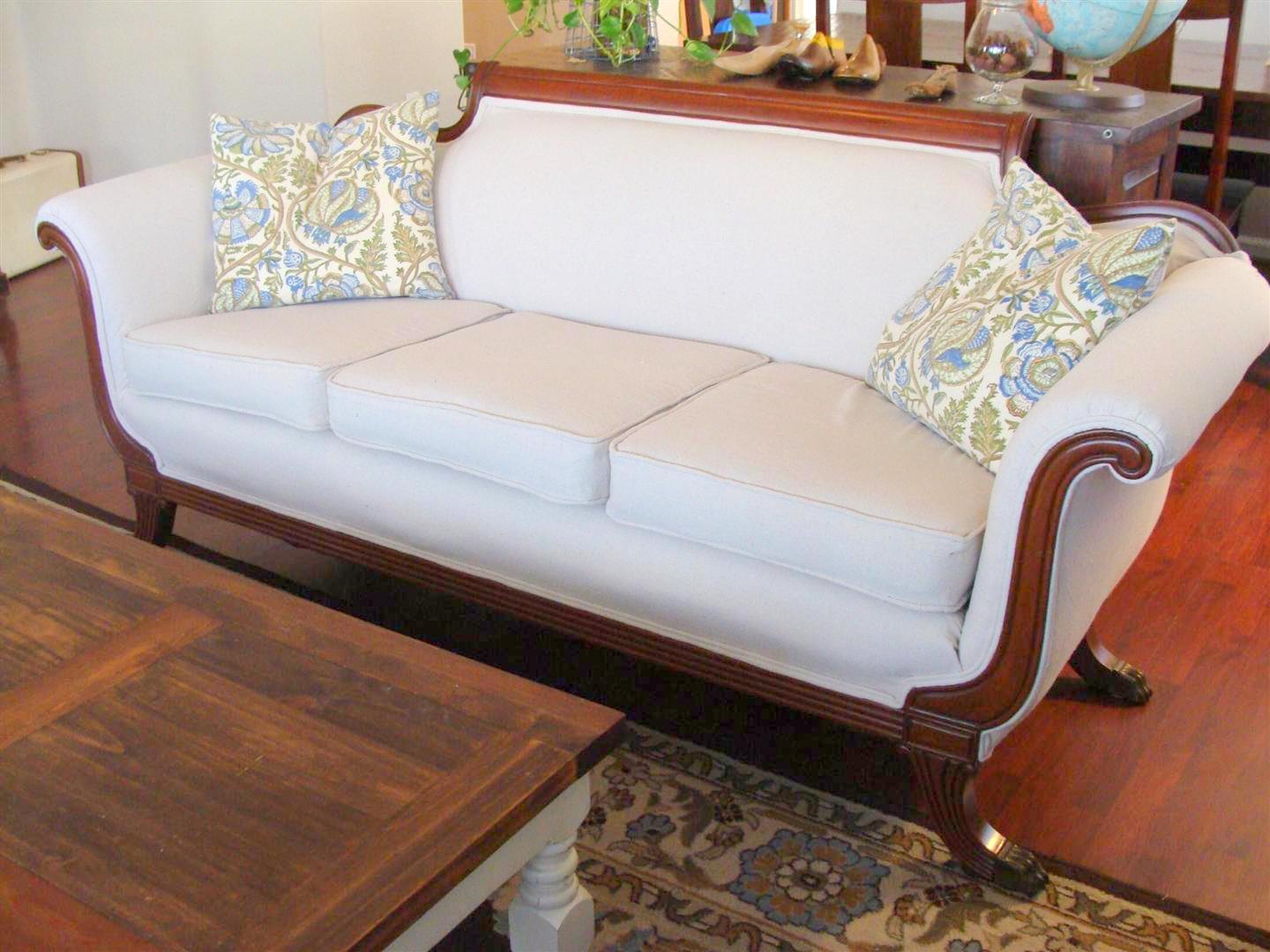 diddle dumpling Before and After Antique Sofa