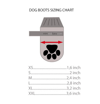 dog boots sizing chart dog boots sizing chart