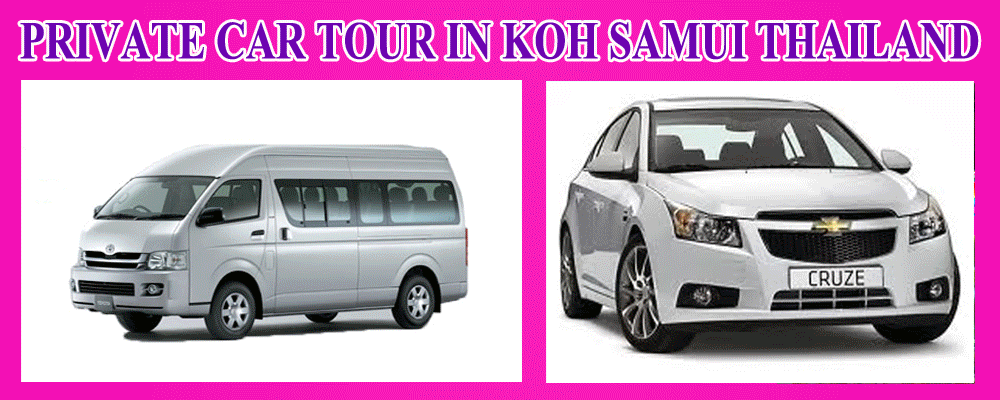 Half Day Around Koh Samui by Private Car Luxury and comfort car which provide best vision of isla