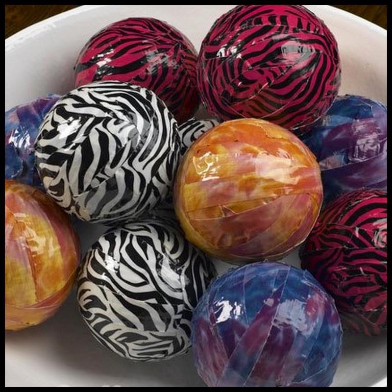 Dollar Store Crafter Duct Tape Deco Spheres