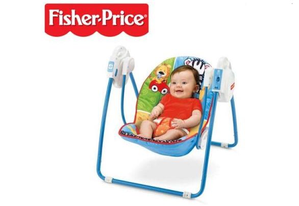 Kids Corner Fisher Price Animals Open Top Take Along Swing