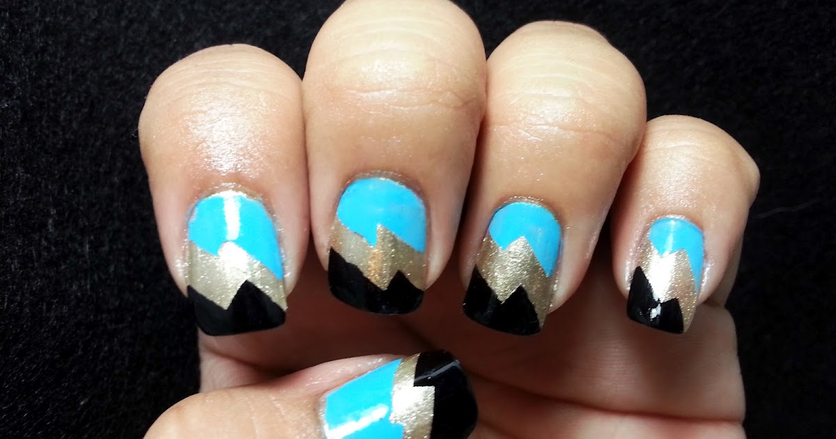 Ms.Meow's Nails Lightning Bolt Nails