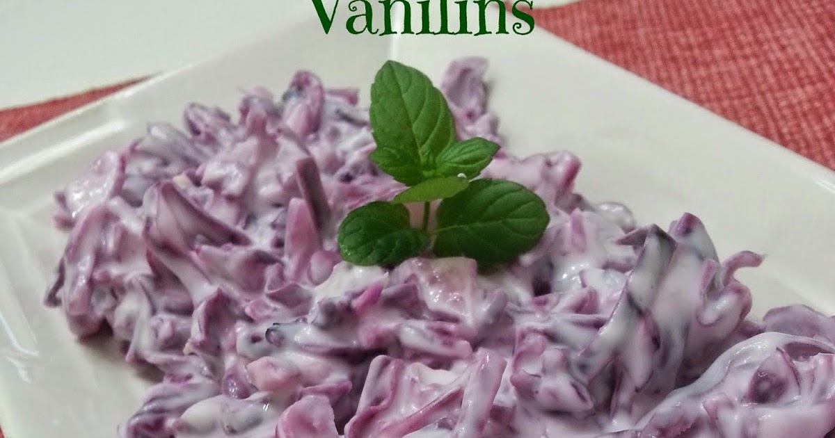 Mor lahana salatası Vanilins
