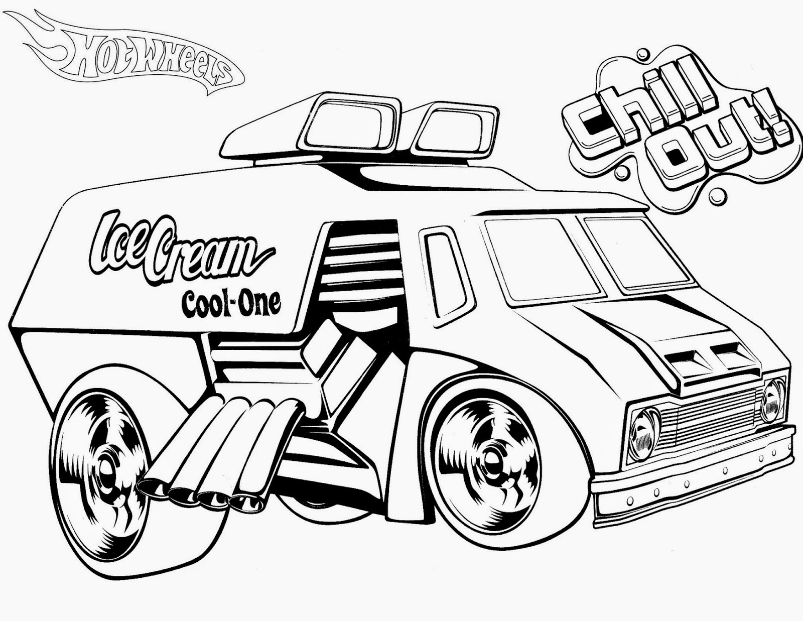 Hot Wheels Racing League: Hot Wheels Coloring Pages - Set 5