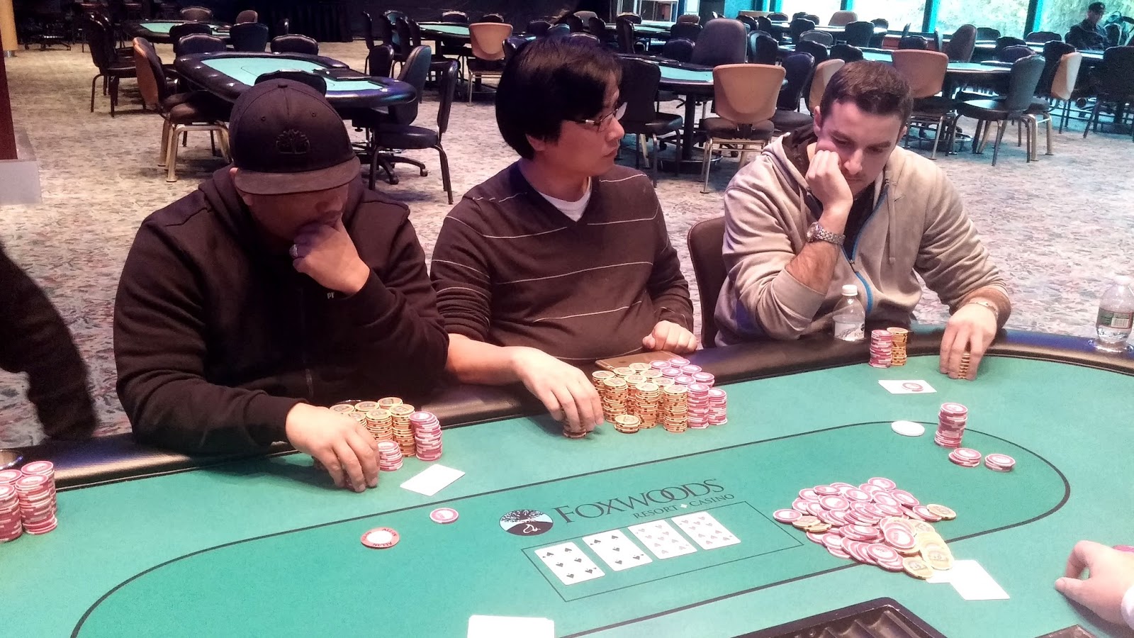 Foxwoods Poker Frankie Flowers takes over the chip lead