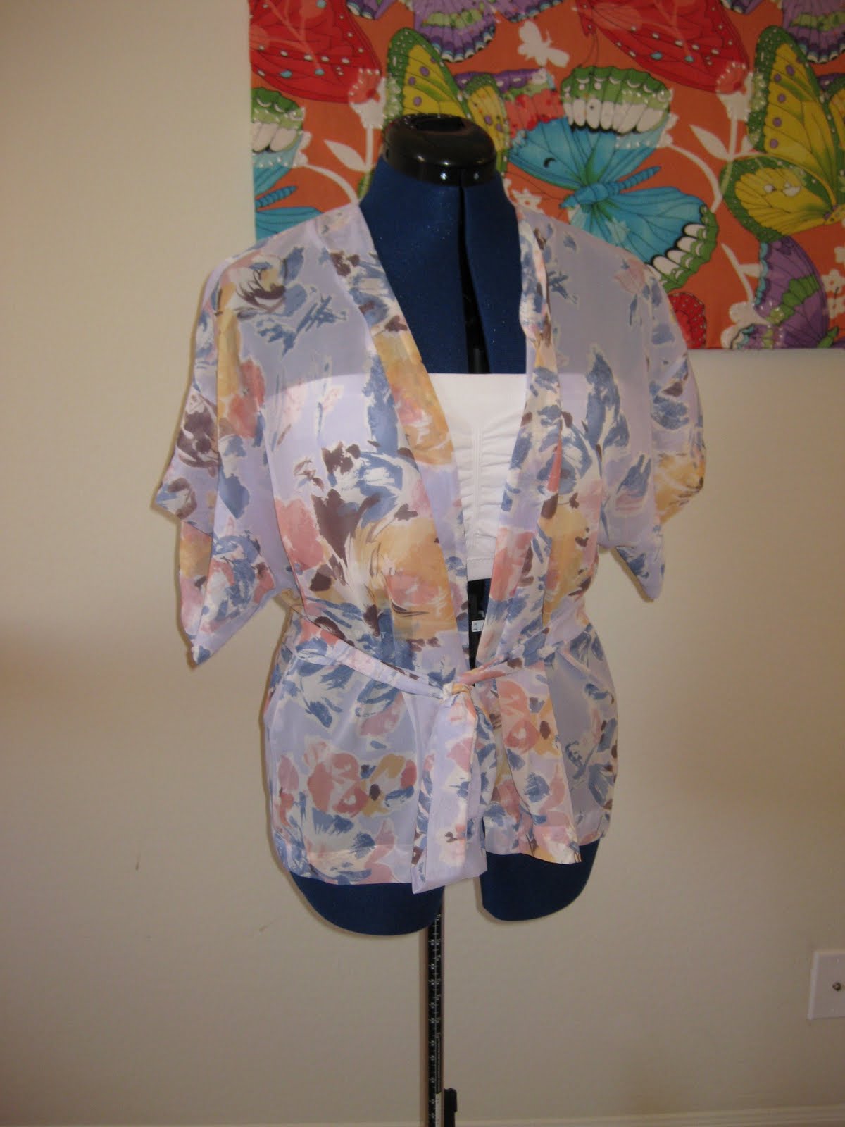 one hour a day DIY Kimono style top, jacket