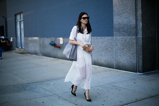 Long skirt street style Long skirt street style