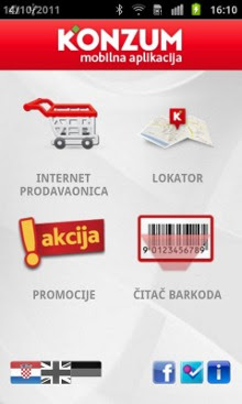 Konzum mobilna aplikacija za Android Konzum mobilna aplikacija za Android