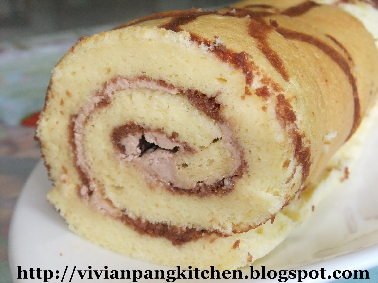 Vivian Pang Kitchen Nutella Swiss Roll/ Chiffon Cake Method