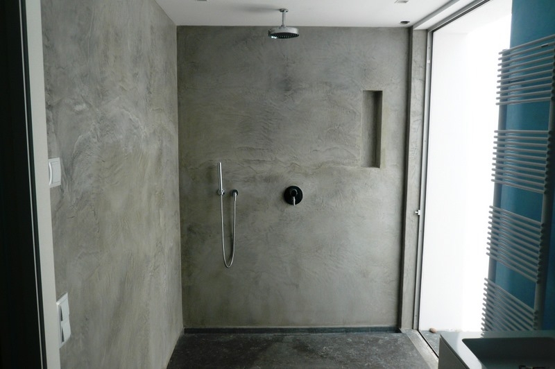 Decoración Ideal: Baños de concreto pulido.