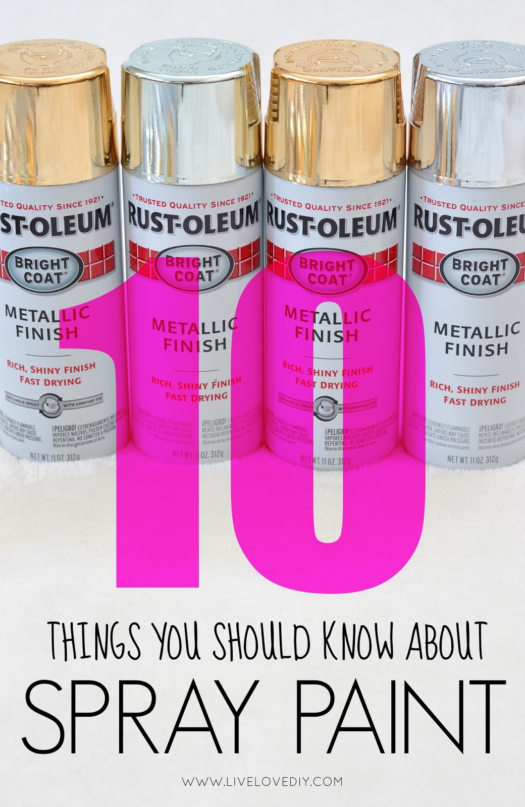 Everything you need to know about spray paint all in one place! This is a MUST-PIN!