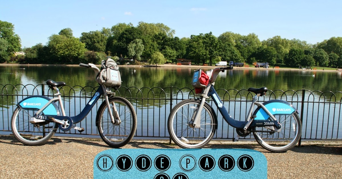 Mati&Oli en Londres Go around Hyde Park by bicycle with my daddy