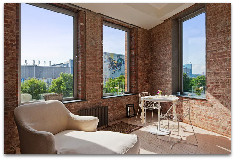 New York brickwall apartment...