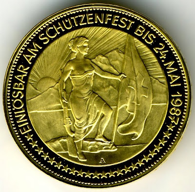 1000 Swiss Francs gold coin