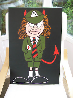 Jdtoonart Cartoon and Comic pop art Paintings: AC/DC
