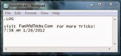 Add time and date automatically to Notepad_FunWidTricks.Com