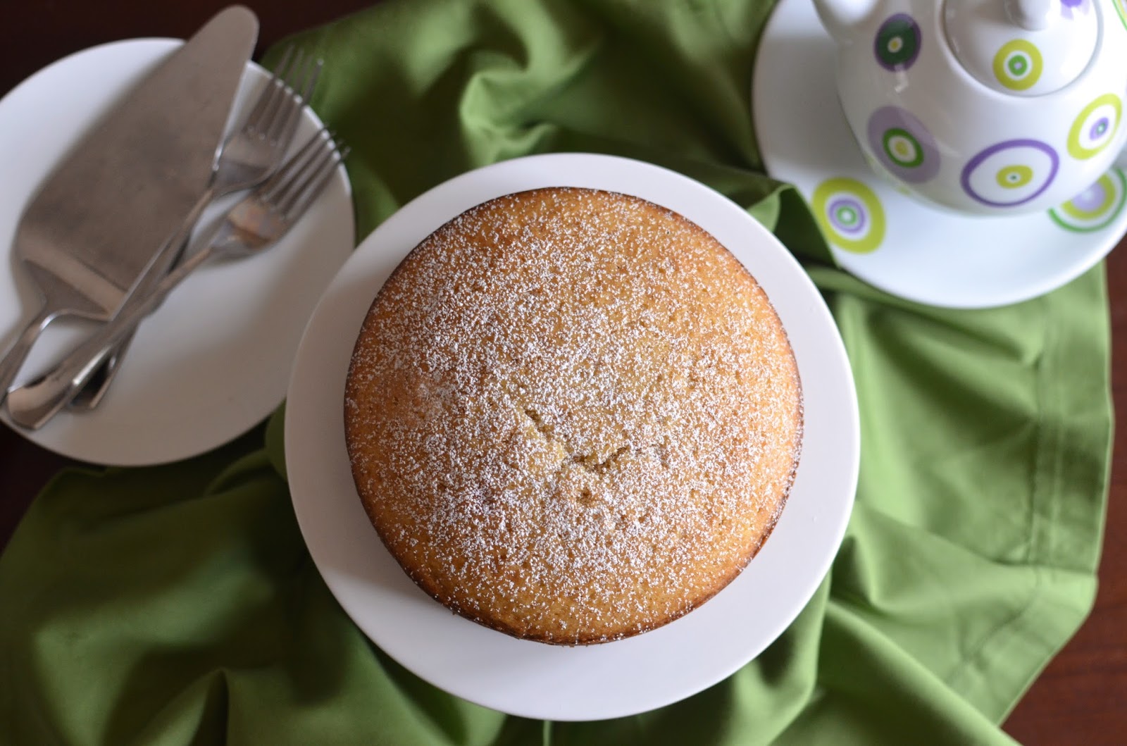 Playing with Flour Brown butter vanilla bean cake with chestnut cream