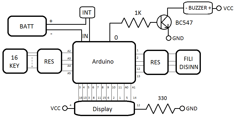 Schema elettrico bomba softair