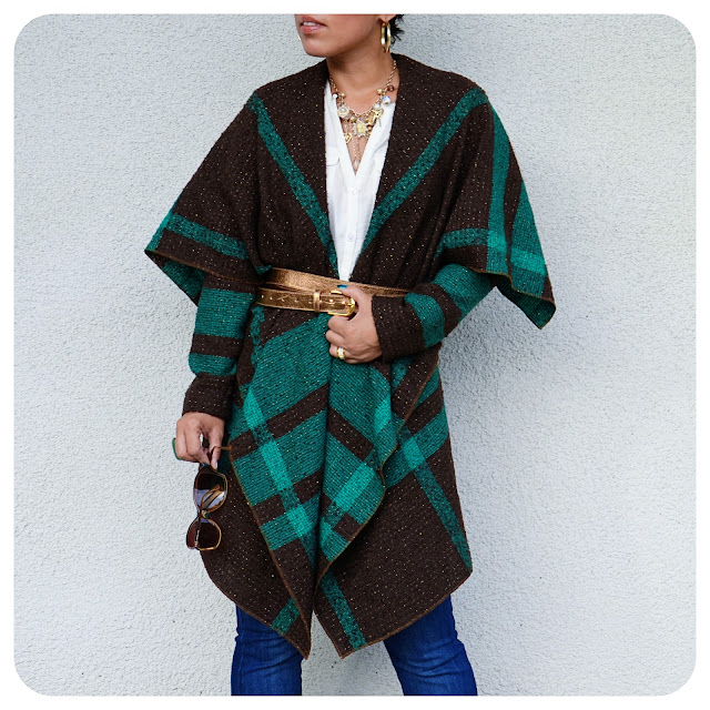 OOTD DIY Blanket Jacket + Pattern Review V8696 Fashion, Lifestyle