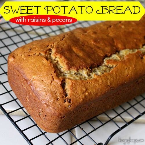 Hungry Harps Sweet Potato Bread with Raisins & Pecans