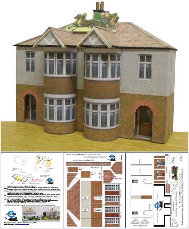 PAPERMAU British Architectural Paper Models In HO Scale by Kingsway Models