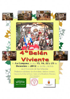 Cartel del Belén Viviente en La Campaana 2012