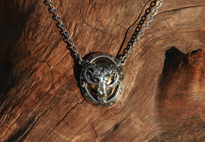 goat head pendant by alex streeter