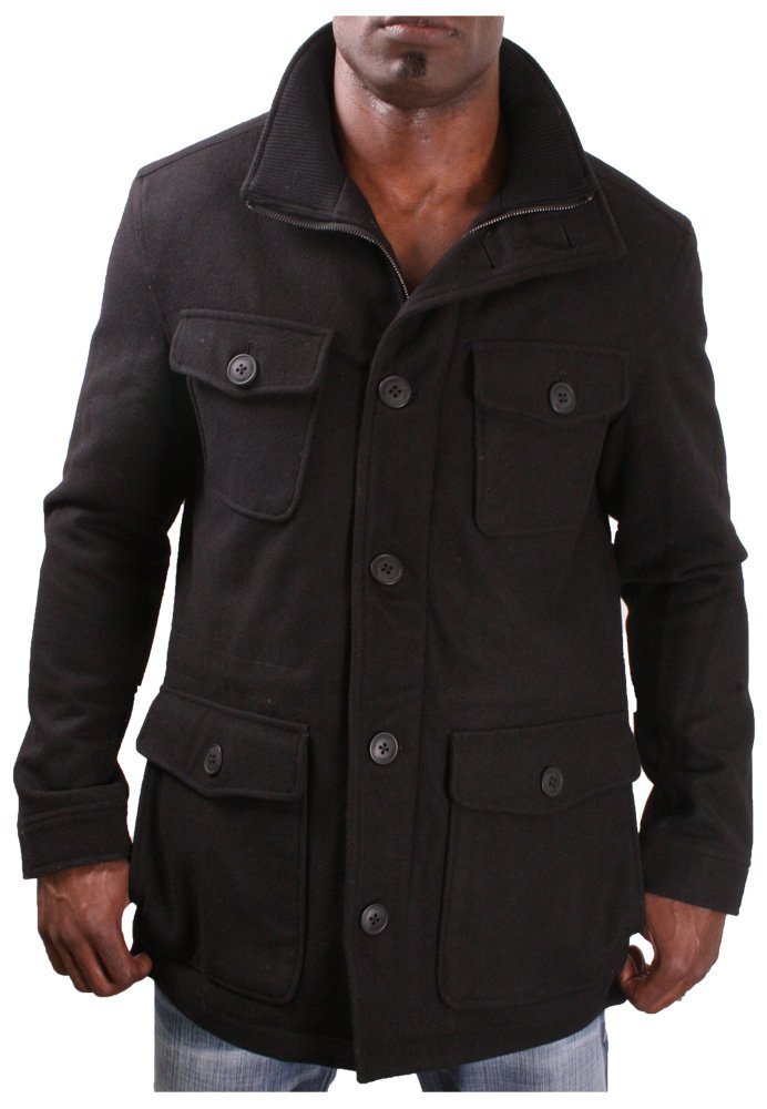 Kenneth Cole New York Men's Wool Peacoat Coat Jacket  