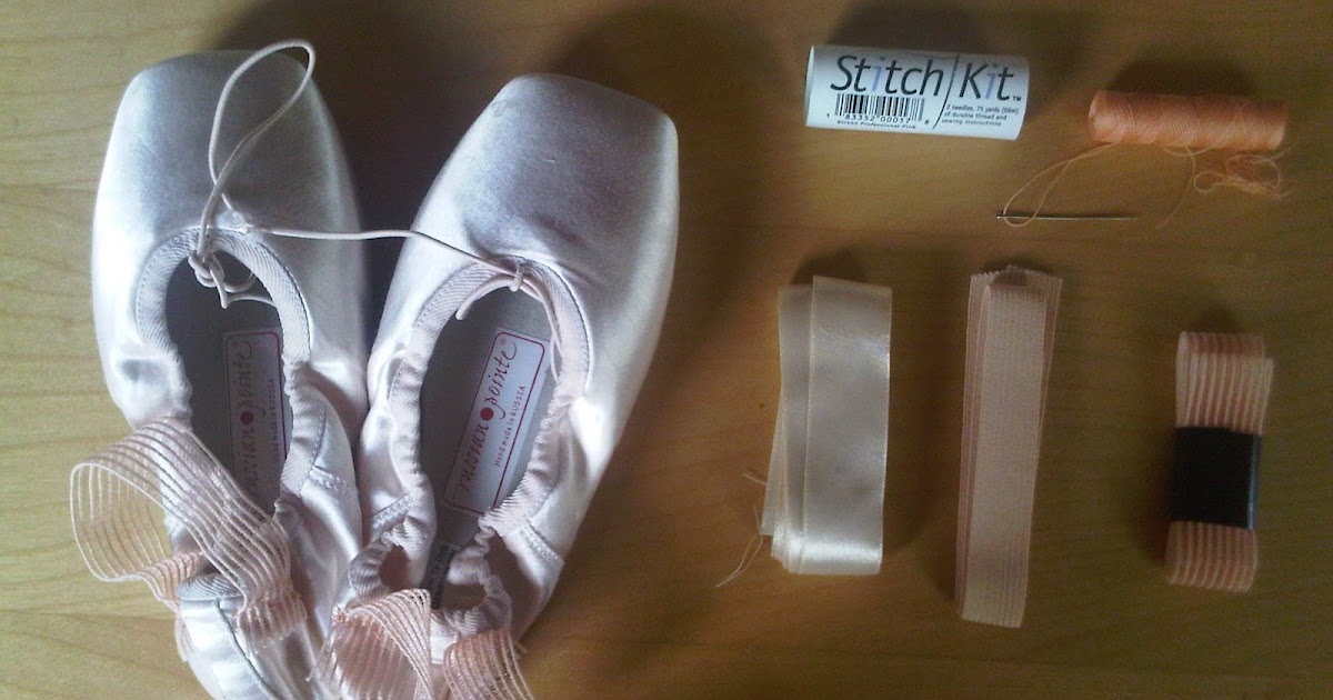 breath.dance.smile Pointe shoe darning basics