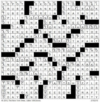 The New York Times Crossword in Gothic