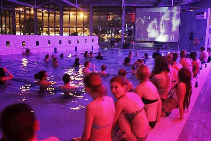 Icelandic cinema in the pool. Icelandic cinema in the pool.